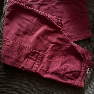 Deep Pink Cargo Pants